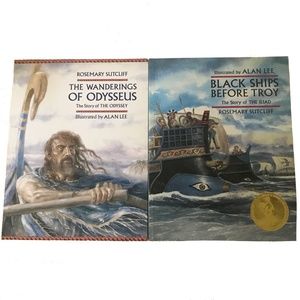 The Wanderings of Odysseus & Black Ships Before Troy Children's Book Set